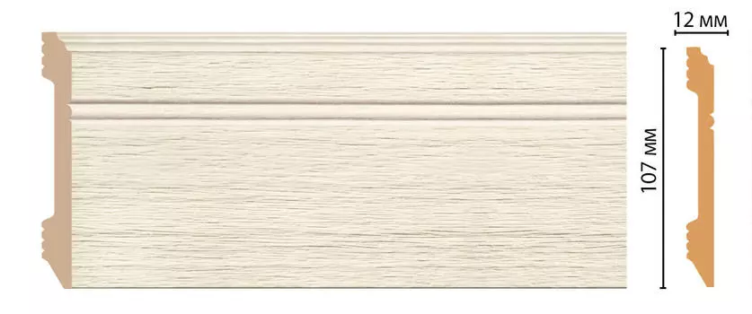 Плинтус напольный DECOMASTER D105-1070ДМ (107*12*2400мм)