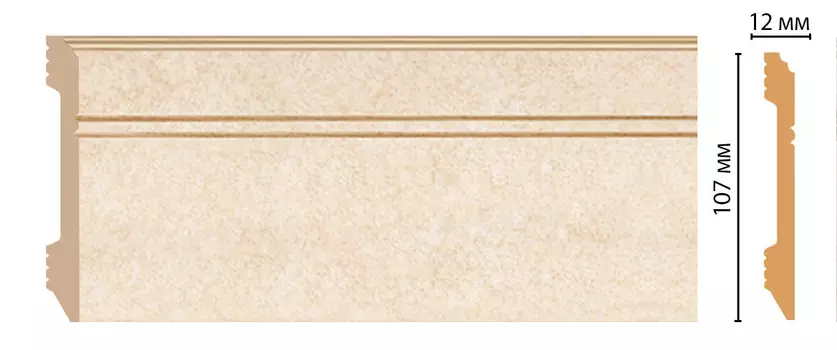 Плинтус напольный DECOMASTER D105-18DДМ (107*12*2400мм)