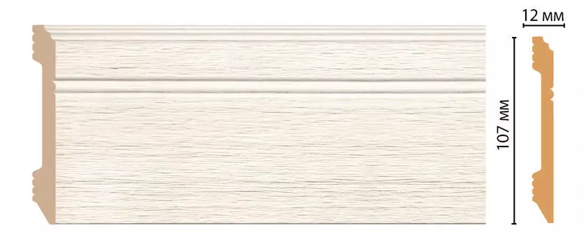 Плинтус напольный DECOMASTER D105-70ДМ (107*12*2400мм)