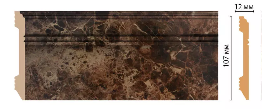 Плинтус напольный DECOMASTER D105-713ДМ (107*12*2400мм)