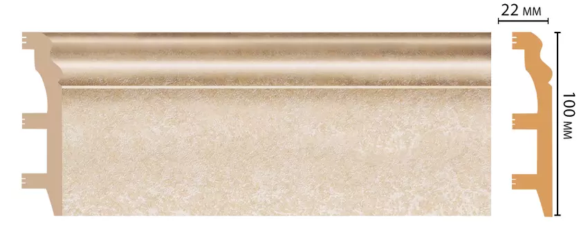 Плинтус напольный DECOMASTER D232-18DДМ (100*22*2400мм)