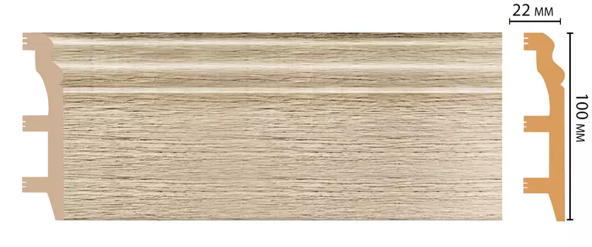 Плинтус напольный DECOMASTER D232-72ДМ (100*22*2400мм)