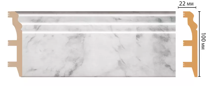 Плинтус напольный DECOMASTER D232-79ДМ (100*22*2400мм)