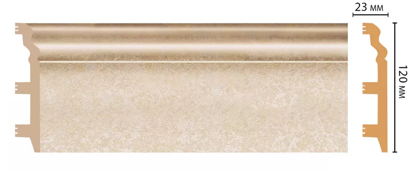 Плинтус напольный DECOMASTER D233-18DДМ (120*23*2400 мм)