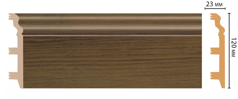 *Плинтус напольный DECOMASTER D233-88ДМ (120*23*2400 мм)