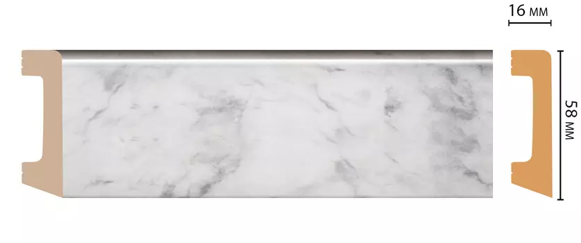 Плинтус напольный DECOMASTER D234-79ДМ (58*16*2400мм)