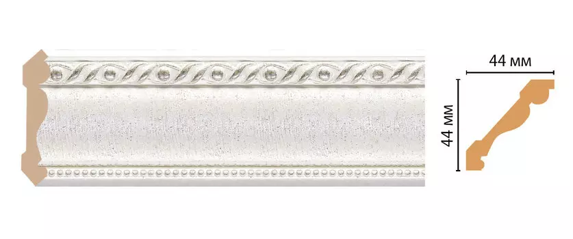 Плинтус потолочный DECOMASTER 124-42 (44*44*2400мм)