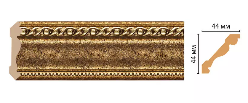 Плинтус потолочный DECOMASTER 124-43 (44*44*2400мм)