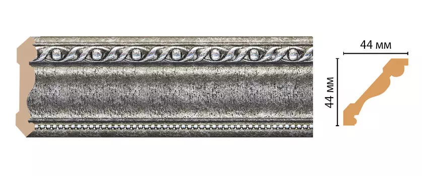 Плинтус потолочный DECOMASTER 124-44 (44*44*2400мм)