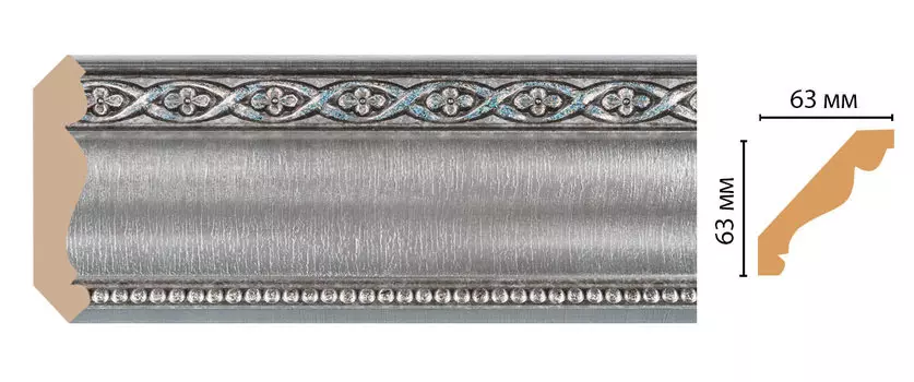 Плинтус потолочный DECOMASTER 146-55 (63*63*2400мм)