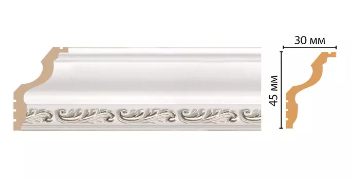 Плинтус потолочный DECOMASTER 148B-60 ДМ (45*30*2400 мм)