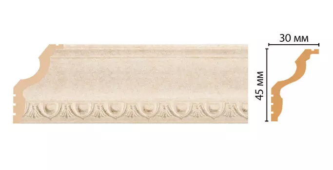 Плинтус потолочный DECOMASTER 148D-18D ДМ (45*30*2400 мм)