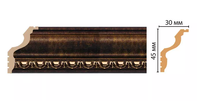 Плинтус потолочный DECOMASTER 148D-56 (45*30*2400мм)