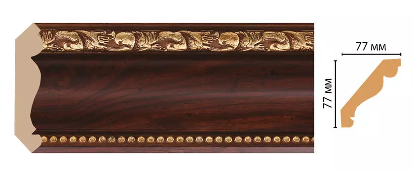 Плинтус потолочный DECOMASTER 154-1084 (77*77*2400мм)