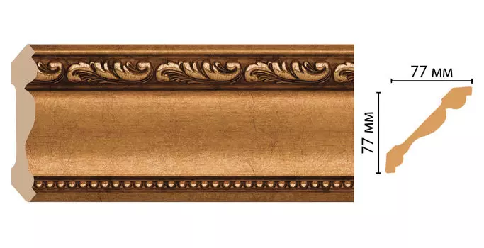 Плинтус потолочный DECOMASTER 154-1223 (77*77*2400мм)