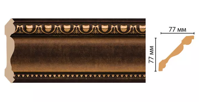 Плинтус потолочный DECOMASTER 154-56 (77*77*2400мм)