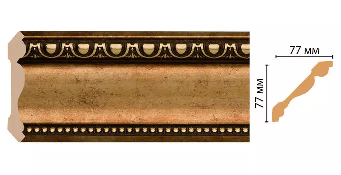 Плинтус потолочный DECOMASTER 154-57 (77*77*2400мм)