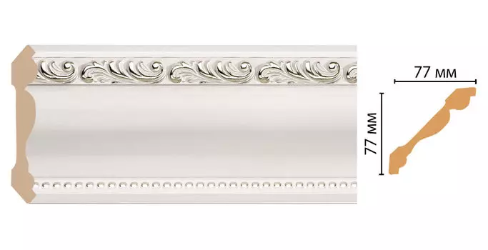 Плинтус потолочный DECOMASTER 154-60 (77*77*2400мм)
