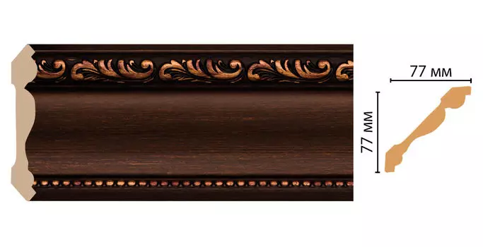 Плинтус потолочный DECOMASTER 154-966 (77*77*2400мм)