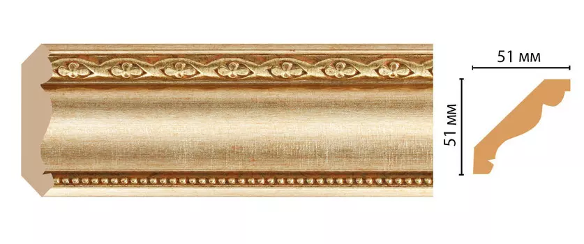 Плинтус потолочный DECOMASTER 155-933 (50*50*2400мм)