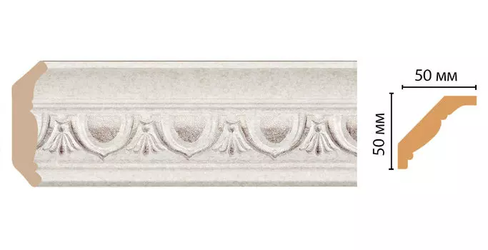 Плинтус потолочный DECOMASTER 155D-19D (50*50*2400мм)
