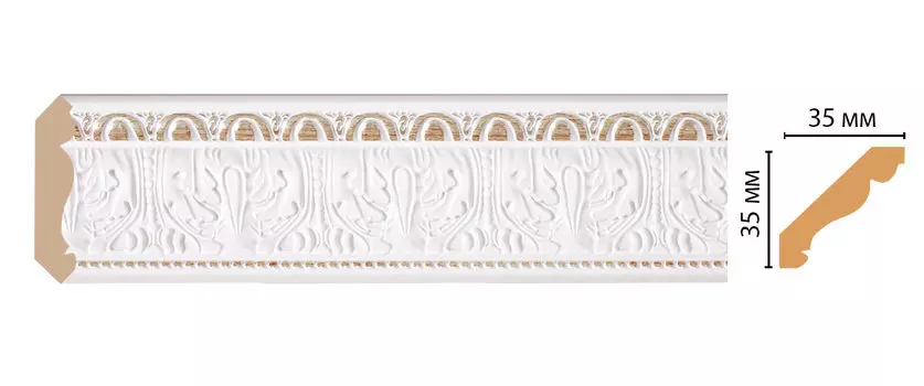 Плинтус потолочный DECOMASTER 155S-115 (35*35*2400мм)