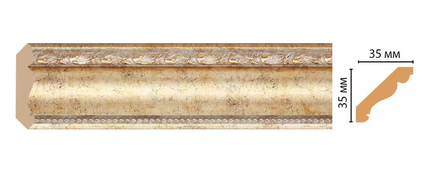 Плинтус потолочный DECOMASTER 155S-553 (35*35*2400мм)