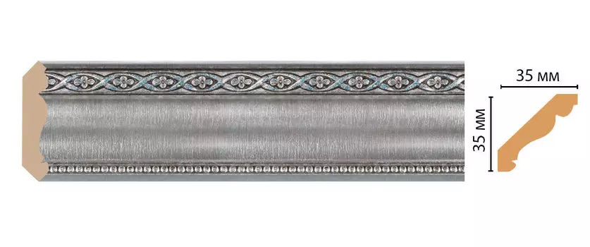 Плинтус потолочный DECOMASTER 155S-55 (35*35*2400мм)