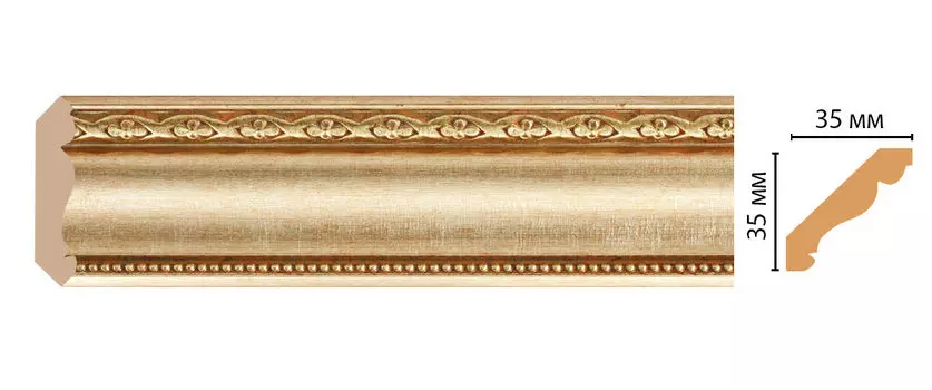 Плинтус потолочный DECOMASTER 155S-933 (35*35*2400мм)
