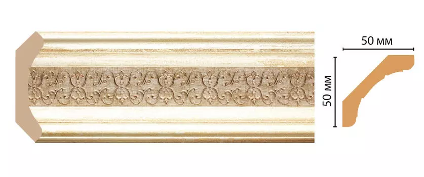 Плинтус потолочный DECOMASTER 167-281 (48*48*2400мм)