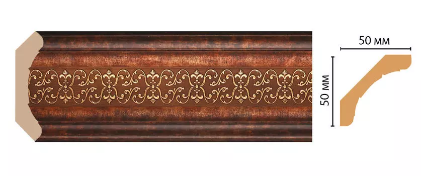 Плинтус потолочный DECOMASTER 167-767 (48*48*2400мм)