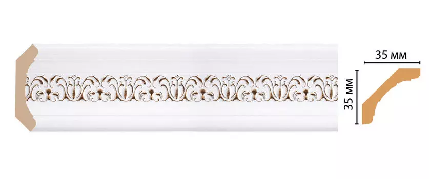 Плинтус потолочный DECOMASTER 167S-118 (35*35*2400мм)