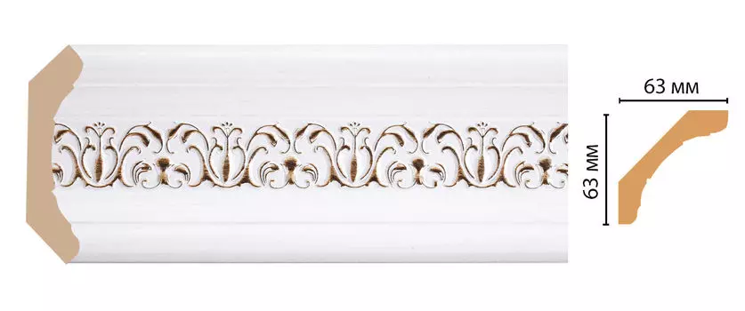 Плинтус потолочный DECOMASTER 168-118 (62*62*2400мм)