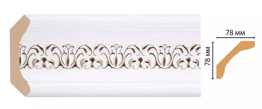 Плинтус потолочный DECOMASTER 169-118 (76*76*2400мм)