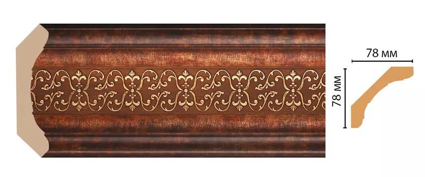 Плинтус потолочный DECOMASTER 169-767 (76*76*2400мм)