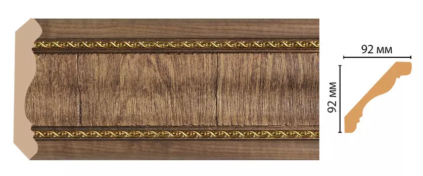 Плинтус потолочный DECOMASTER 171-3 (92*92*2400мм)