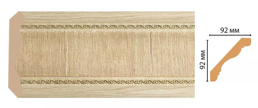 Плинтус потолочный DECOMASTER 171-5 (92*92*2400мм)