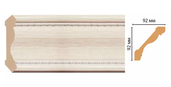 Плинтус потолочный DECOMASTER 177-13 (92*92*2400мм)