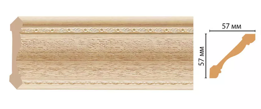 Плинтус потолочный DECOMASTER 179-11 (57*57*2400мм)