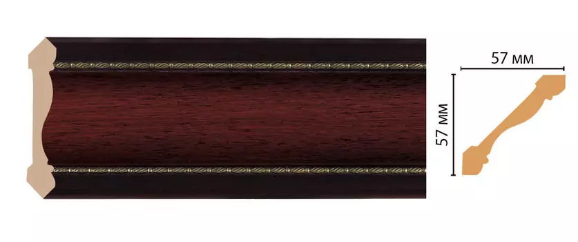Плинтус потолочный DECOMASTER 179-52 (57*57*2400мм)