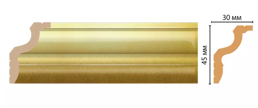 Плинтус потолочный DECOMASTER D148-374ДМ (45*30*2400мм)