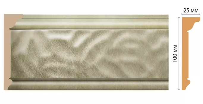 Плинтус потолочный DECOMASTER D215-373 (100*25*2400мм)