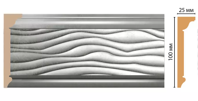 Плинтус потолочный DECOMASTER D218-375 (100*25*2400мм)