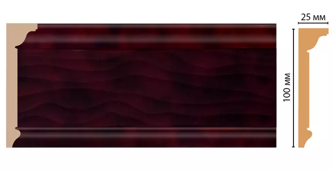 Плинтус потолочный DECOMASTER D218-62 (100*25*2400мм)