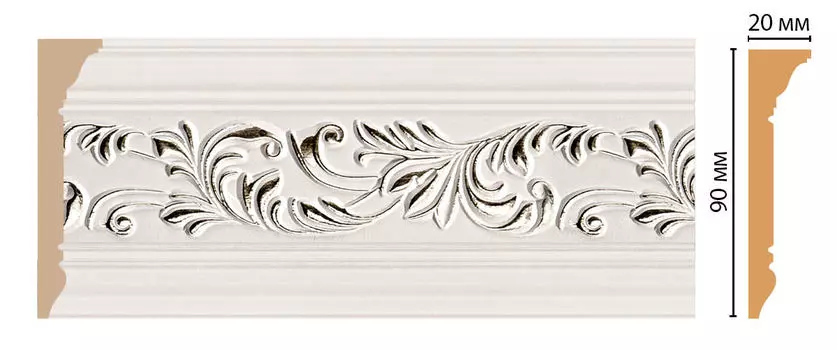 Плинтус потолочный DECOMASTER D226-60 (90*20*2400мм)