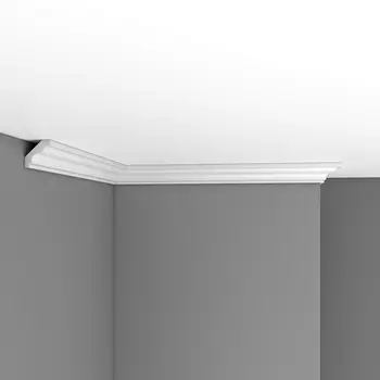 Плинтус потолочный гладкий DECOMASTER 96230 (35*35*2400мм)