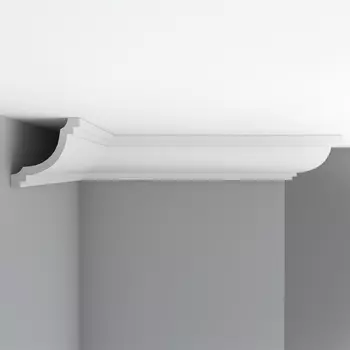 Плинтус потолочный гладкий DECOMASTER 96274 (120х120х2400мм)