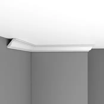 Плинтус потолочный гладкий DECOMASTER 96612 (45*45*2400мм)