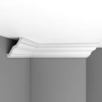 Плинтус потолочный гладкий DECOMASTER 96625F гибкий (95*80*2400мм)