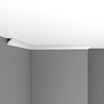 Плинтус потолочный гладкий DECOMASTER 96681 (31*31*2400мм)